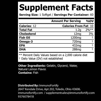 Omega-3 Fish Oil – 1200 mg